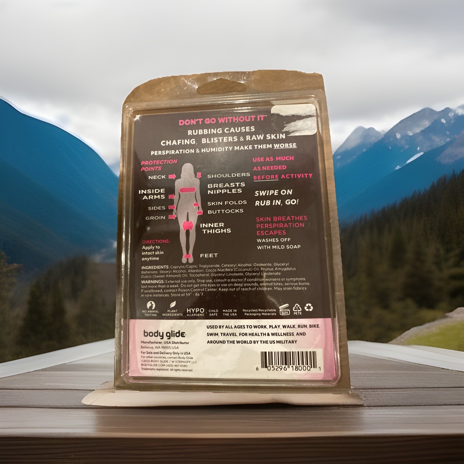 Body Glide For Her Anti Chafing, Moisturizing Balm