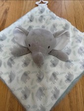 Dreamgro Elephant Activity Blankie Lovey Plush Security Blanket 14" Rattle NWOT