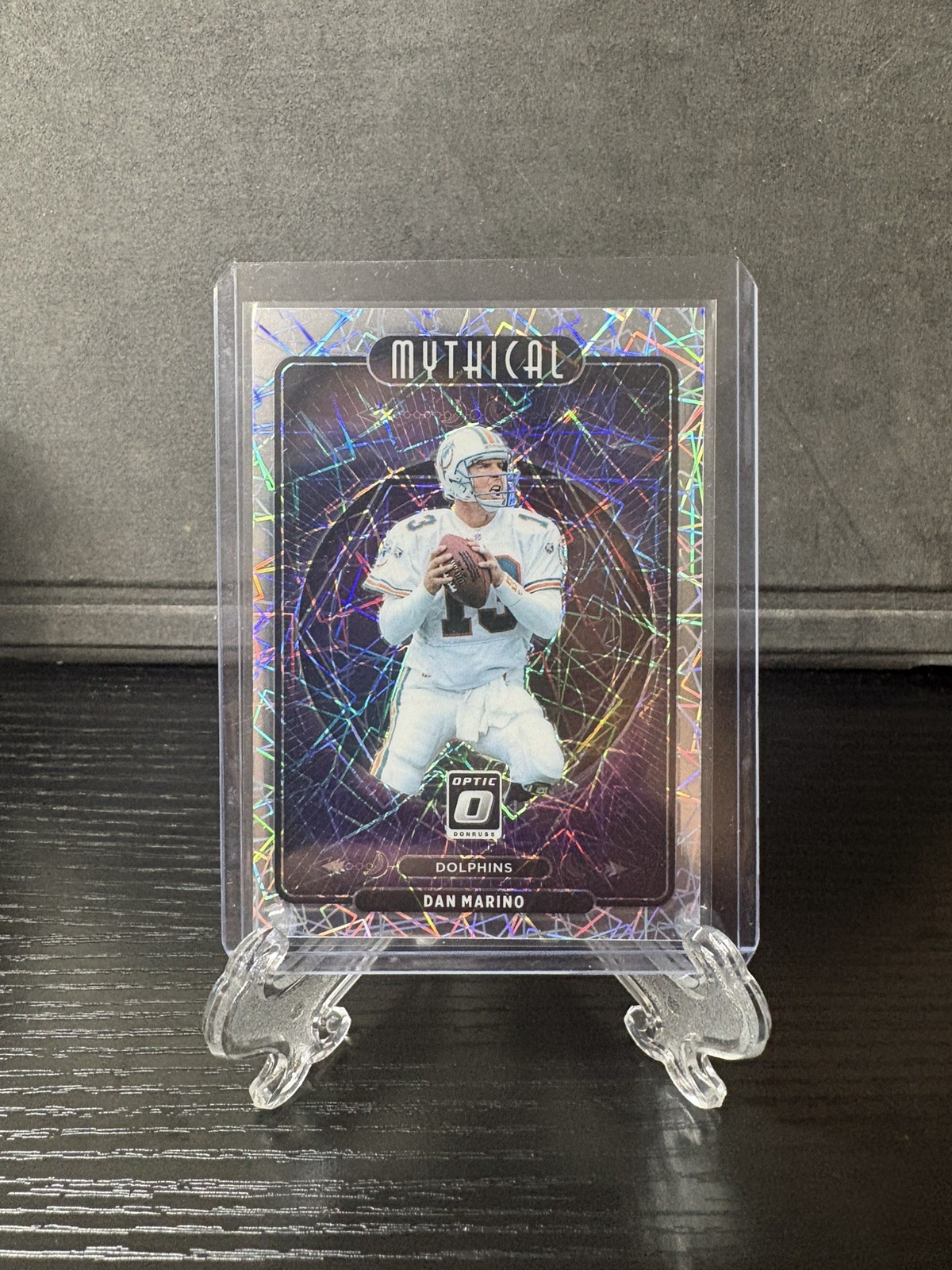 2021 Optic Dan Marino Mythical Lazer Prizm No. MY-5 Dolphins. Case Hit SSP!!
