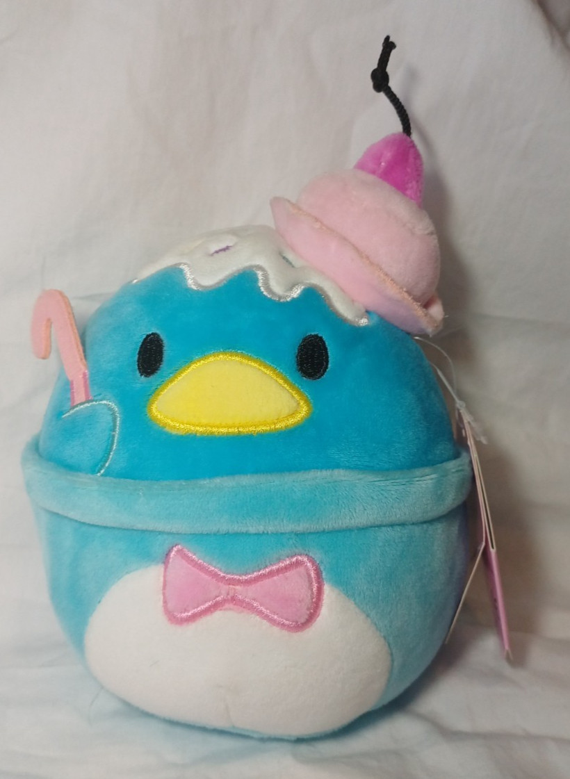 Squishmallows - Hello Kitty And Friends 5"" -Ice Cream Tuxedo Sam- Claire's Excl.
