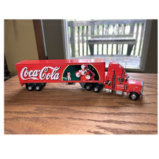 Coca-Cola Red Die-Cast Truck 1999 Holiday Edition with Santa Graphics Original