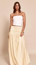 Butter Yellow maxi skirt