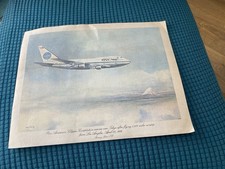 Vintage 80s Pan Am .. Flight Menu