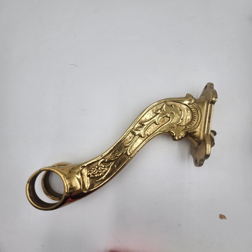 Railing Victorian Style Bar Rail Bracket brass cast hanger hook 11"