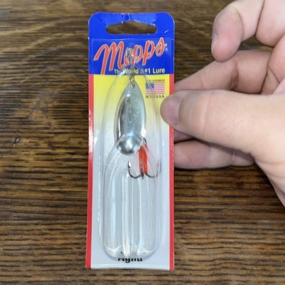Mepps B4 S Aglia In-Line Spinner 1/3 oz Plain Treble Hook Silver