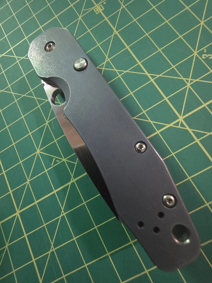 Spyderco Smock 20cv Knifejoy Blue TITANIUM SCALES - Image 4 of 4