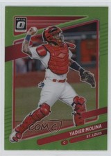 2021 Panini Donruss Optic Lime Green Prizm Yadier Molina #175 gc2