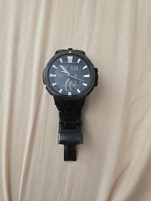 Casio Pro Trek PRW-7000FC Men's Watch Black Carbon Titanium | eBay