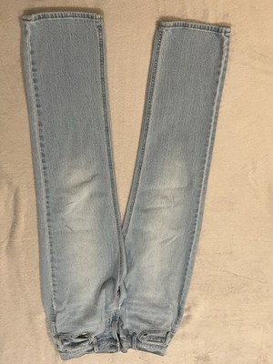 Old Navy Wow Boyfriend Jeans Light Medium Wash Mid Rise 2 Cotton Women Neutral