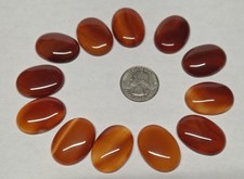 Assorted Carnelian Cabochon Lot Of 12 G2- 3 