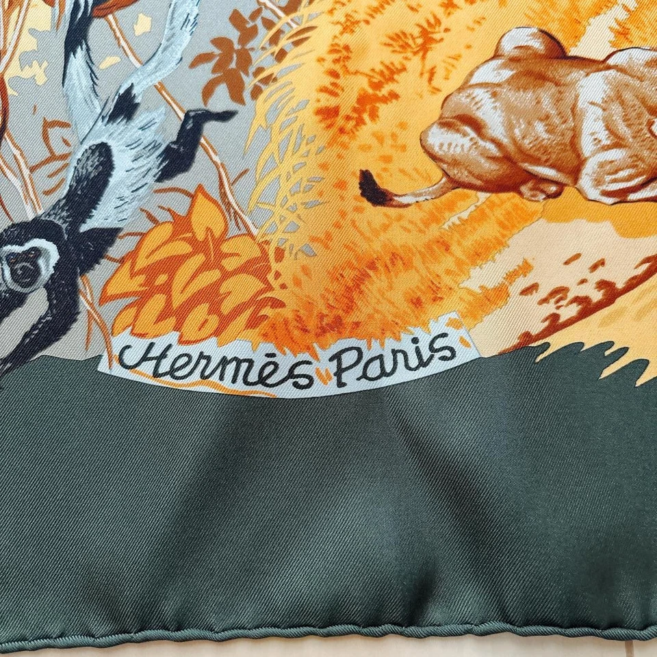 HERMES African Animal Naranja Caqui - Imagen 2 de 4