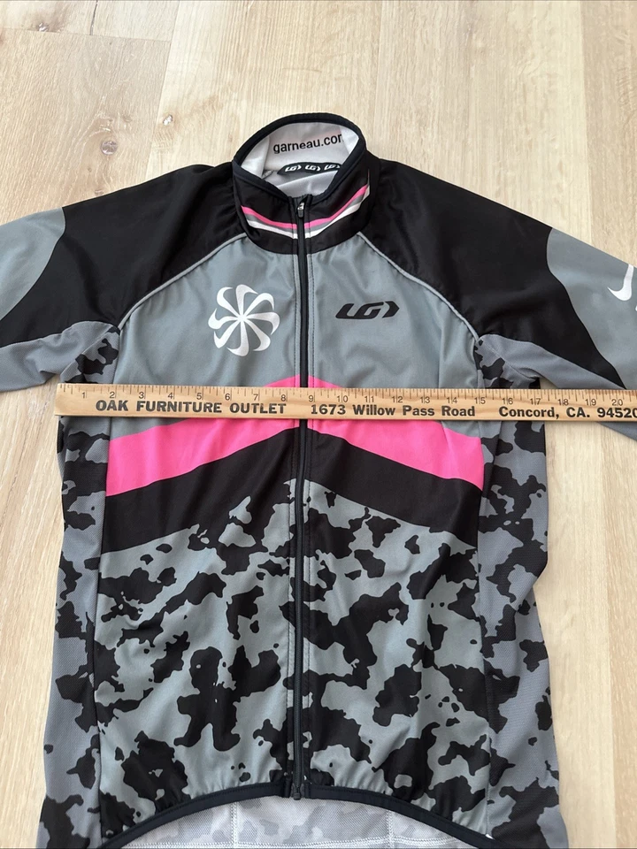Chaqueta de ciclismo Garneau Nike para mujer rosa negro gris Foto 4 de 4