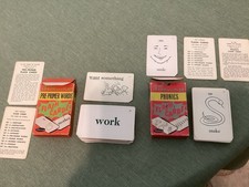 VTG WHITMAN 1960s LEARN AND PLAY Flash Cards Phonics Pre-Primer Words PREOWNED