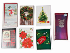 Lot of 38 Cards and Envelopes 7 Designs Christmas Snowman Holidays Seasons Greet