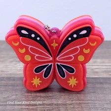 Butterfly Clicker 3D Printed Fidget Keychain Sensory Toy Gift