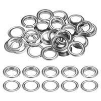 20Er Set ÖSen Mit Unterlegscheiben 17Mm Kupfer Metall ÖSen-Kit, Silberton
