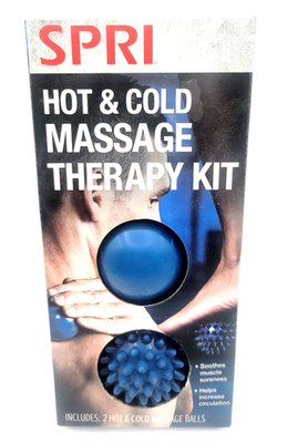 #ad SPRI HOT AND COLD MASSAGE THERAPY 2 BALL TEXTURE KIT NEW $12.75