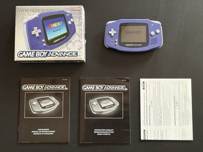 Nintendo Game Boy Advance Lila Konsole + OVP Top Sammlerzustand