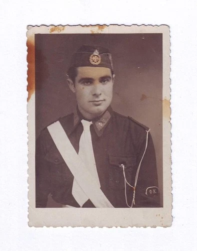 1941 Greek Army Armenian Soldier WWII WW2 Uniform Greece Diaspora Original Photo