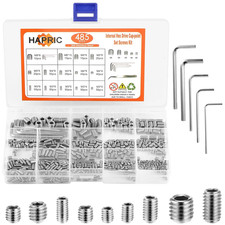 485 Pcs 304 Stainless Steel Set Screws 14 Size Set Screw Assortment Kit