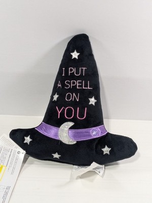 Halloween Witch Hat Pillow  I Put a Spell on You  Plush Decor