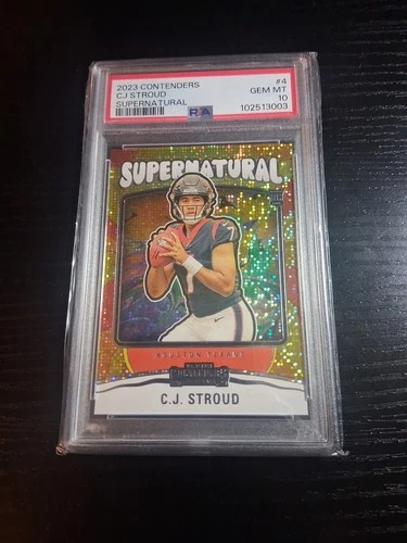 2023 Panini Contenders - Supernatural C.J. Stroud #4 (RC) PSA 10 Football Card