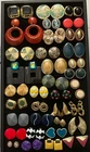 Vintage Costume Jewelry Lot Chunky Bold 80s Earrings Colorful Pop Retro Bold