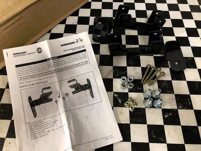 2004-2007 Can-Am Outlander OEM Black Rear ATV Bumper Fixation Kit 05 06 NOS
