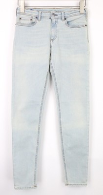 Acne Studios Climb Damen Jeans W28/L34 Skinny Fit Washed Blau Stretch Cotton I
