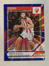 2024-25 Donruss Euroleague Holo Blue Laser Nikola Kalinic /49 #131 Crvena Zvezda