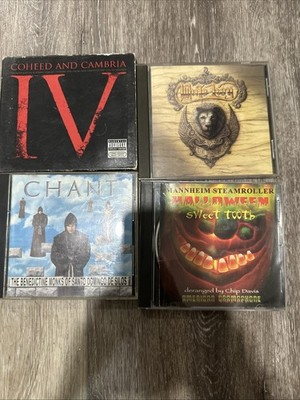 Lot of 4 Rock Halloween CDs - Coheed and Cambria IV, White Lion Best Of,Mannheim