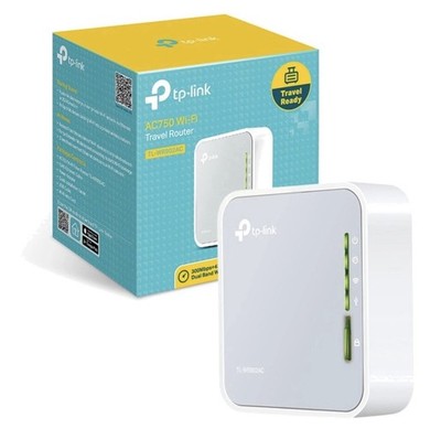 AC750 Wireless Portable Travel Router with Dual-Band WiFi and USB Port