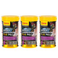3X Sera Reptil Carnivor Nature 250Ml / 72G - Protein Futter Carnivore Reptilien