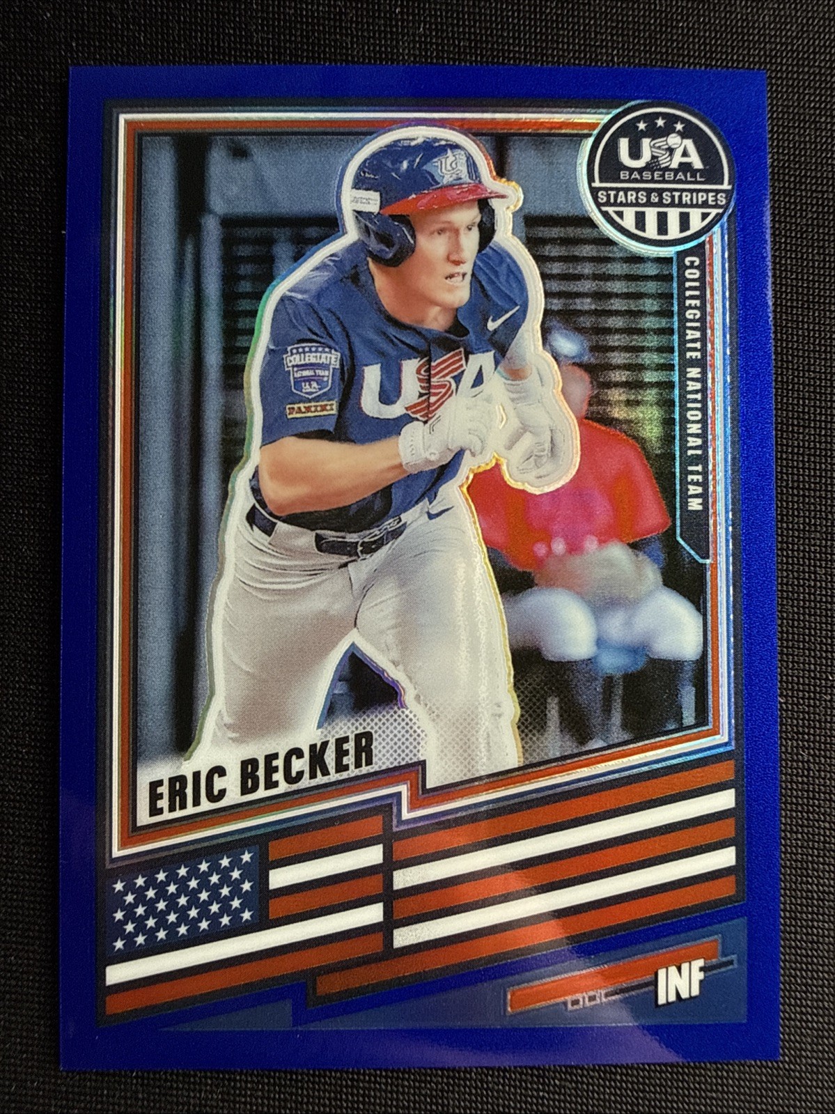 Eric Becker Rookie Card RC 2026 Stars & Stripes Baseball Blue Prizm /299 #153