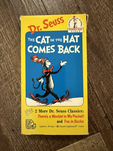DR. SEUSS The Cat In The Hat Comes Back (VHS, 1989) Plus 2 More Classics