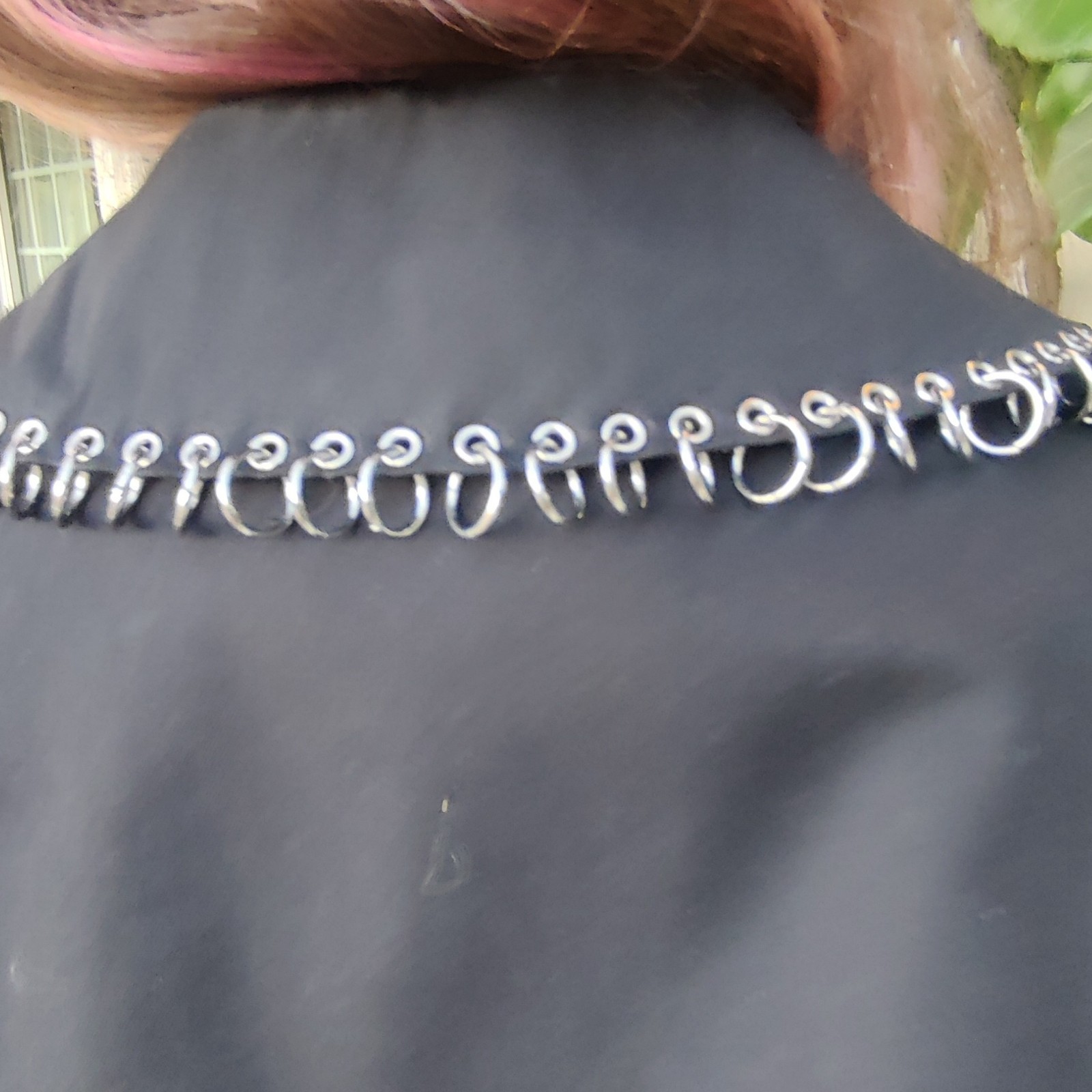 Super Rare Burberry "Ring Pierced"  Kensington Black Gabardine Mid Length Coat 8 image 6