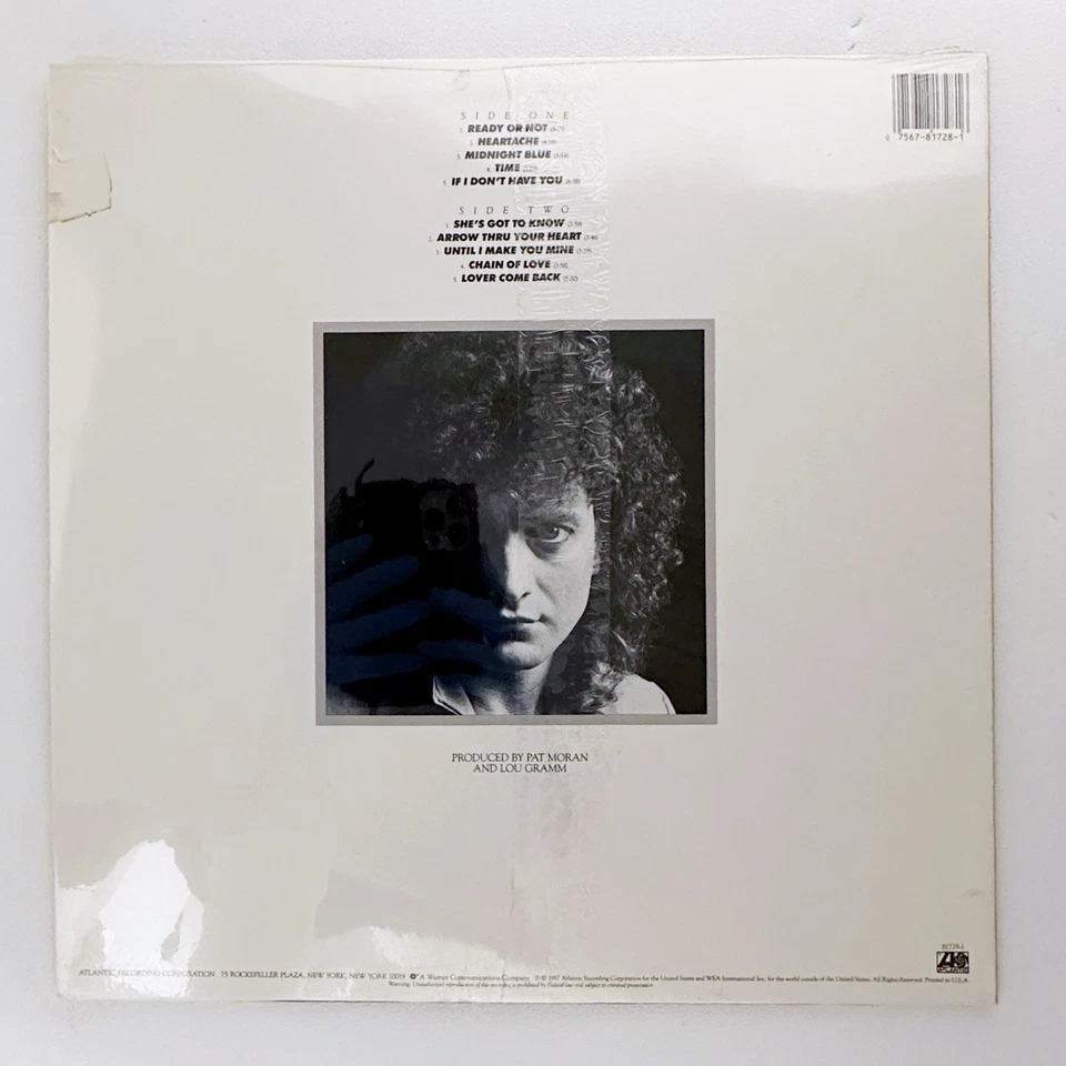 LOU GRAMM- Ready Or Not Vinyl 12" NEW SEALED - Image 2 of 4