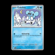 Cubchoo 025/086 BLK Black Bolt Pokemon Card NM