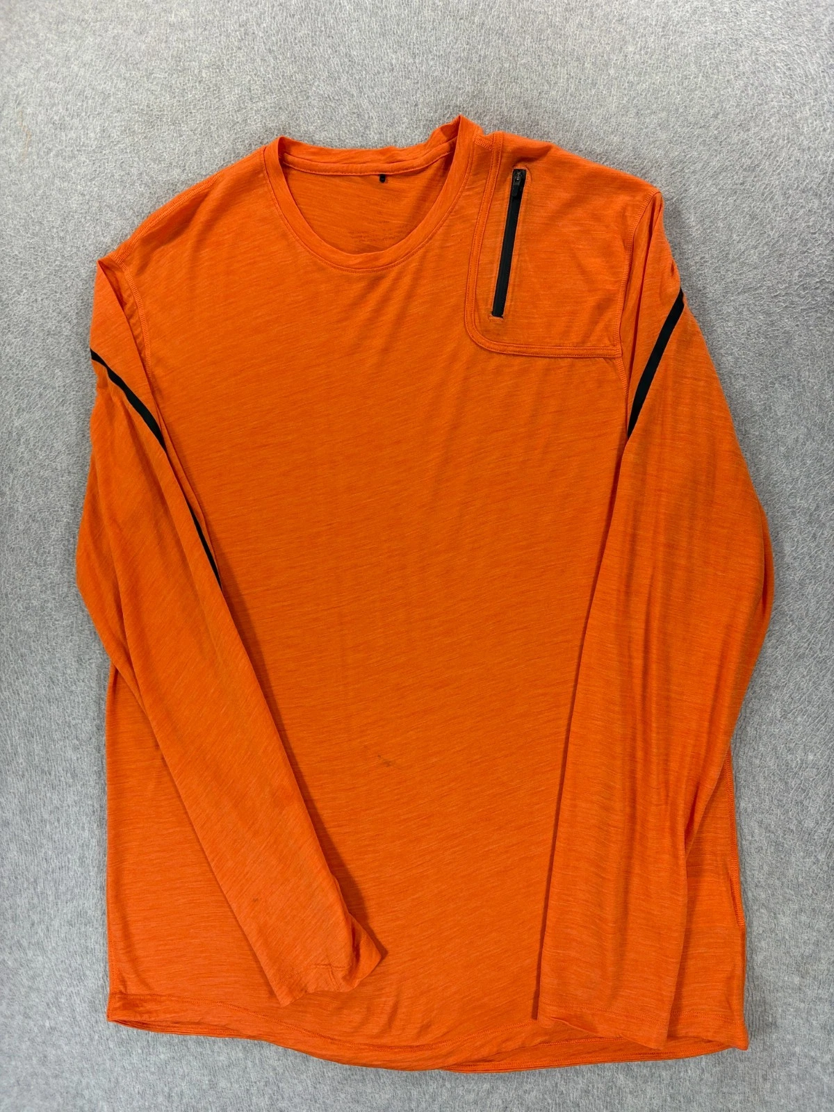 Paskho Merino Wool Long Sleeve Crew Base Shirt (Men's 2XL) Orange
