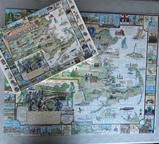 VTG 1993 White Mountain Puzzles Historic Massachusetts 1000 Pc Complete