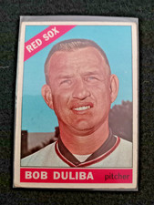 1966 Topps Baseball Card #53  BOB DULIBA Red Sox Item  2  VG