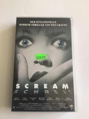 VHS Film Scream ERSTAUFLAGE Uncut FSK18 Großbox