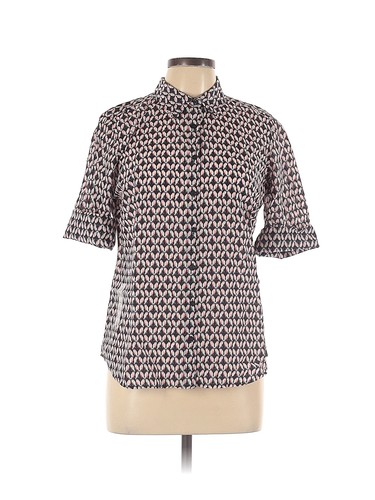 Jcpenney Women Pink Short Sleeve Blouse 