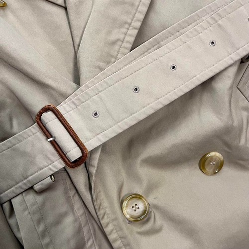 Gabardina doble Burberry abrigo de primavera a cuadros Nova largo talla 48 beige - Imagen 6 de 14