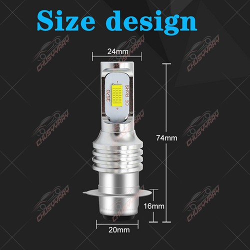 Faros LED blancos xenón para Yamaha RAPTOR 700 700R 2006-2017 H6 - Imagen 3 de 12