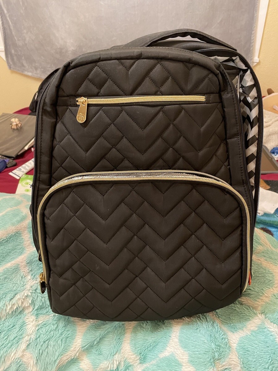 Morgan Quilted Chevron Diaper Bag Backpack Baby Essentials Fisher