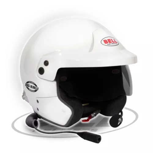 ¡NUEVO! Casco Bell MAG-10 Rally Sport Cara Abierta HANS FIA 8859-2024 SNELL INTERCOM