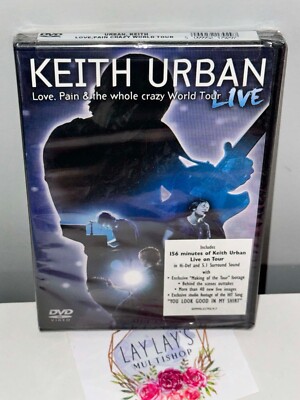 Keith Urban: Love, Pain & the Whole Crazy World Tour - Live DVD BRAND NEW!