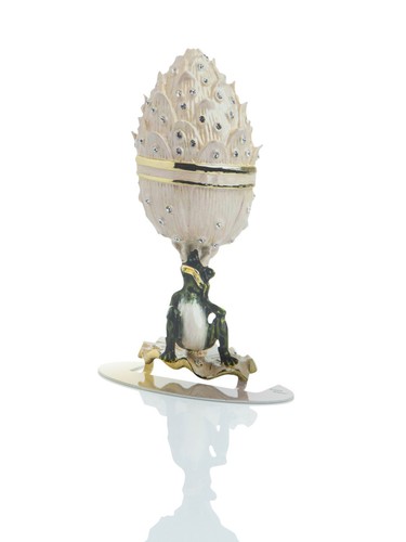 Keren Kopal Large Pop art hand-made metal sculpture --- " A resting frog " - Picture 3 of 7