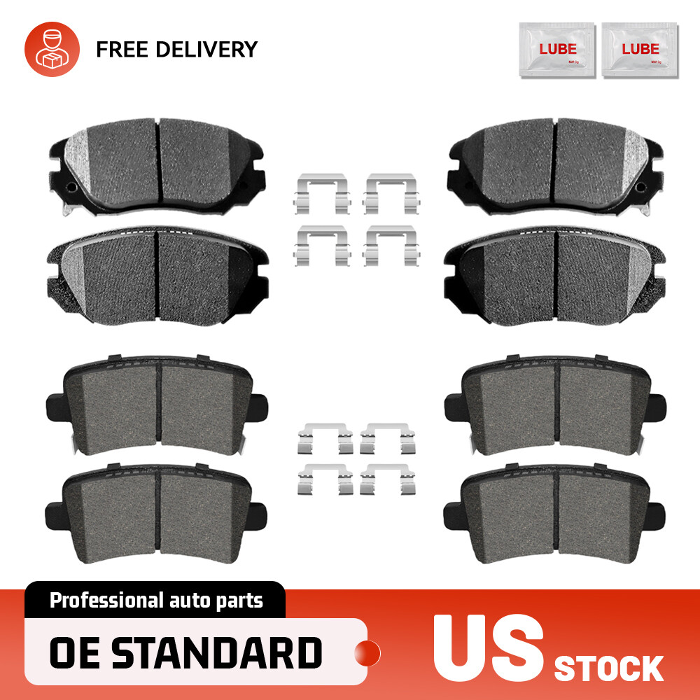 Front & Rear Ceramic Brake Pads Set for Chevy Impala Malibu Limited Allure Regal